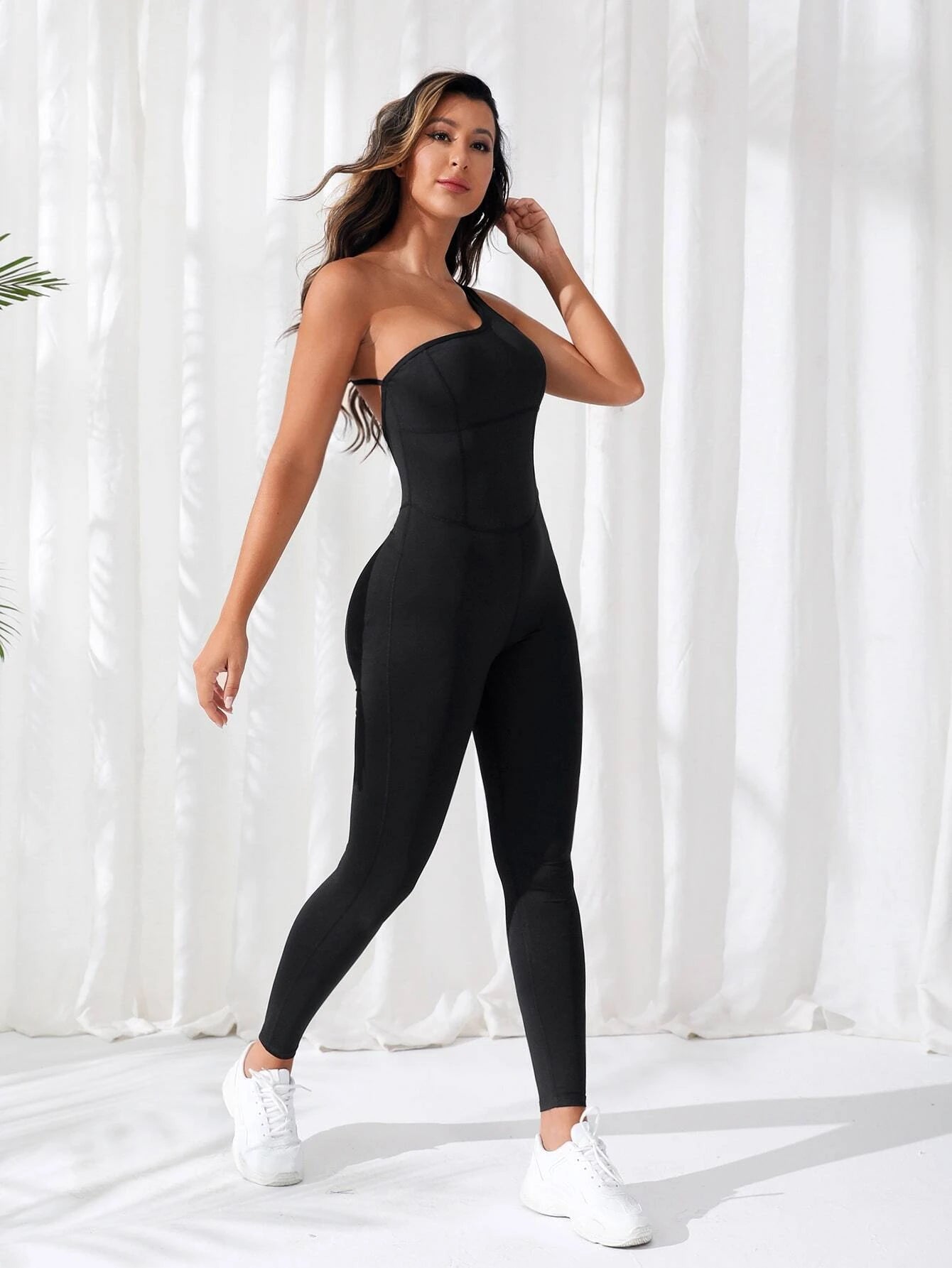 Arleth Strappy Backless Workout Jumpsuit AECH ACTIVE