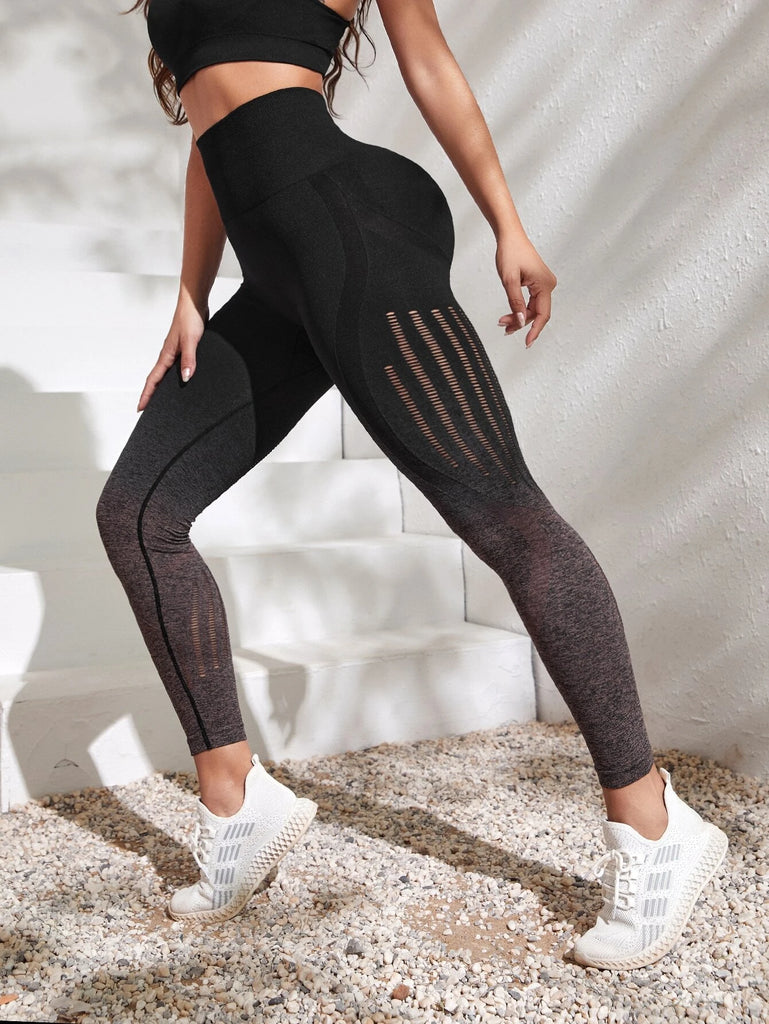 Mariam Ombre Hollow Out Leggings – AECH ACTIVE