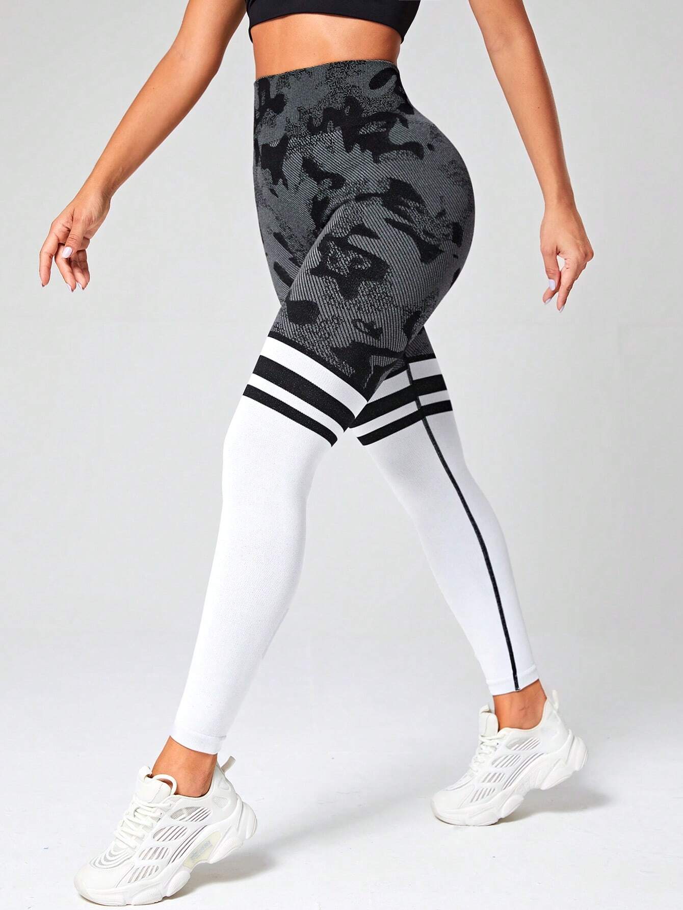 High-waist Vapor Legging - Black Camouflage | Outfits with leggings, Active  wear pants, Affordable leggings