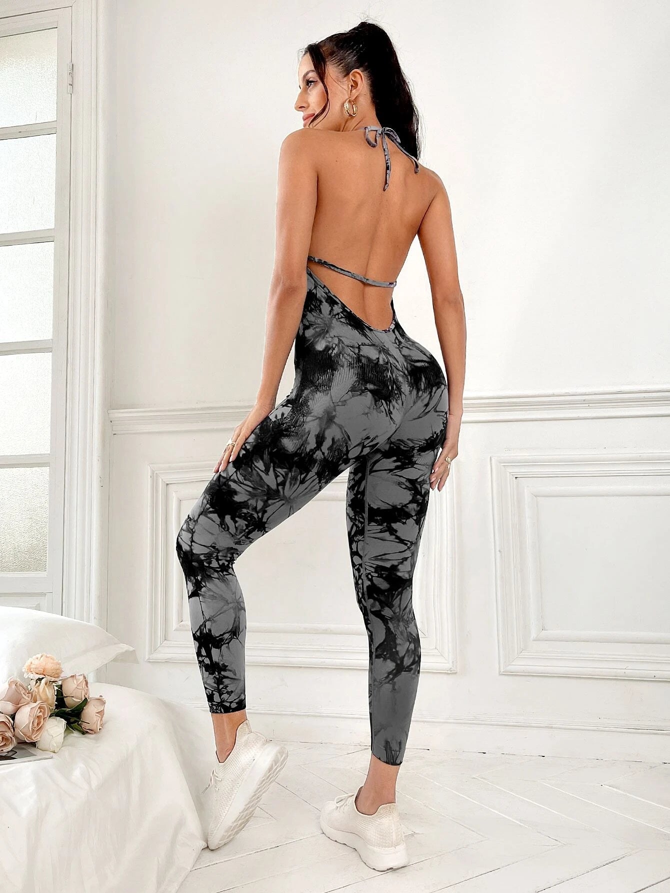 Ryder Tie Dye Backless Jumpsuit AECH ACTIVE