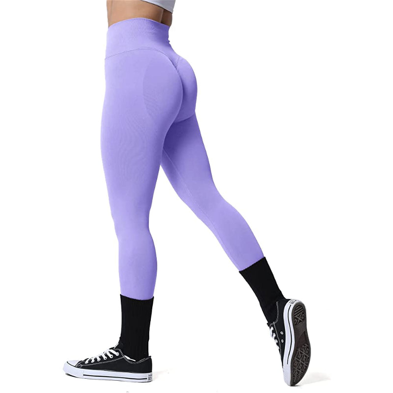 Medium Purple Rivka Seamless Scrunch Workout Leggings