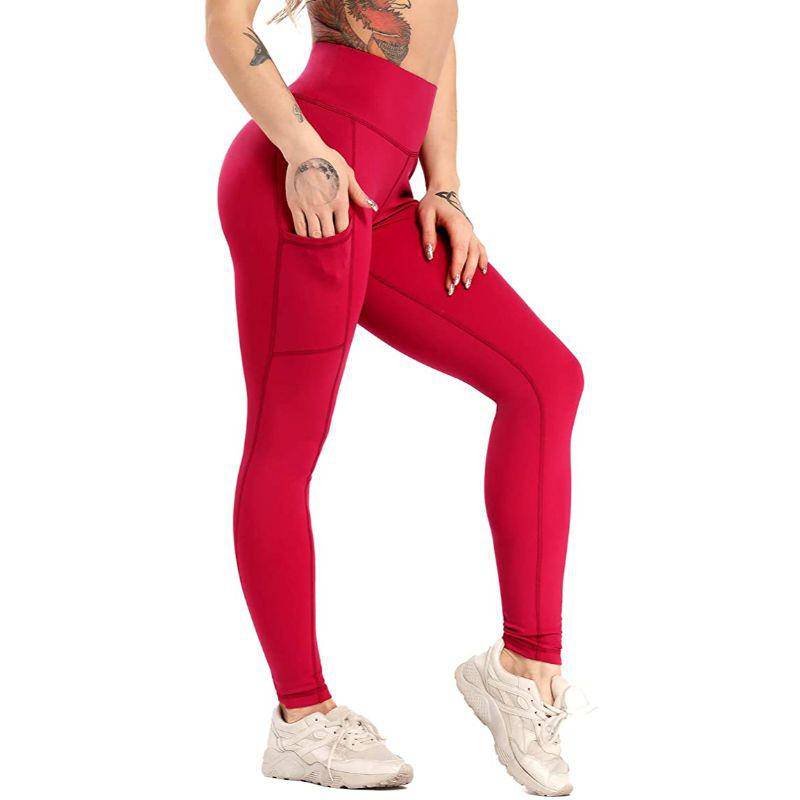 Stretchy Womens Yoga Leggings With Scrunch Back Pockets Perfect For Sports,  Running, And Gym Workouts Seamless Compression Exercise Tights Style  #9735619 From Rnoq, $23.85